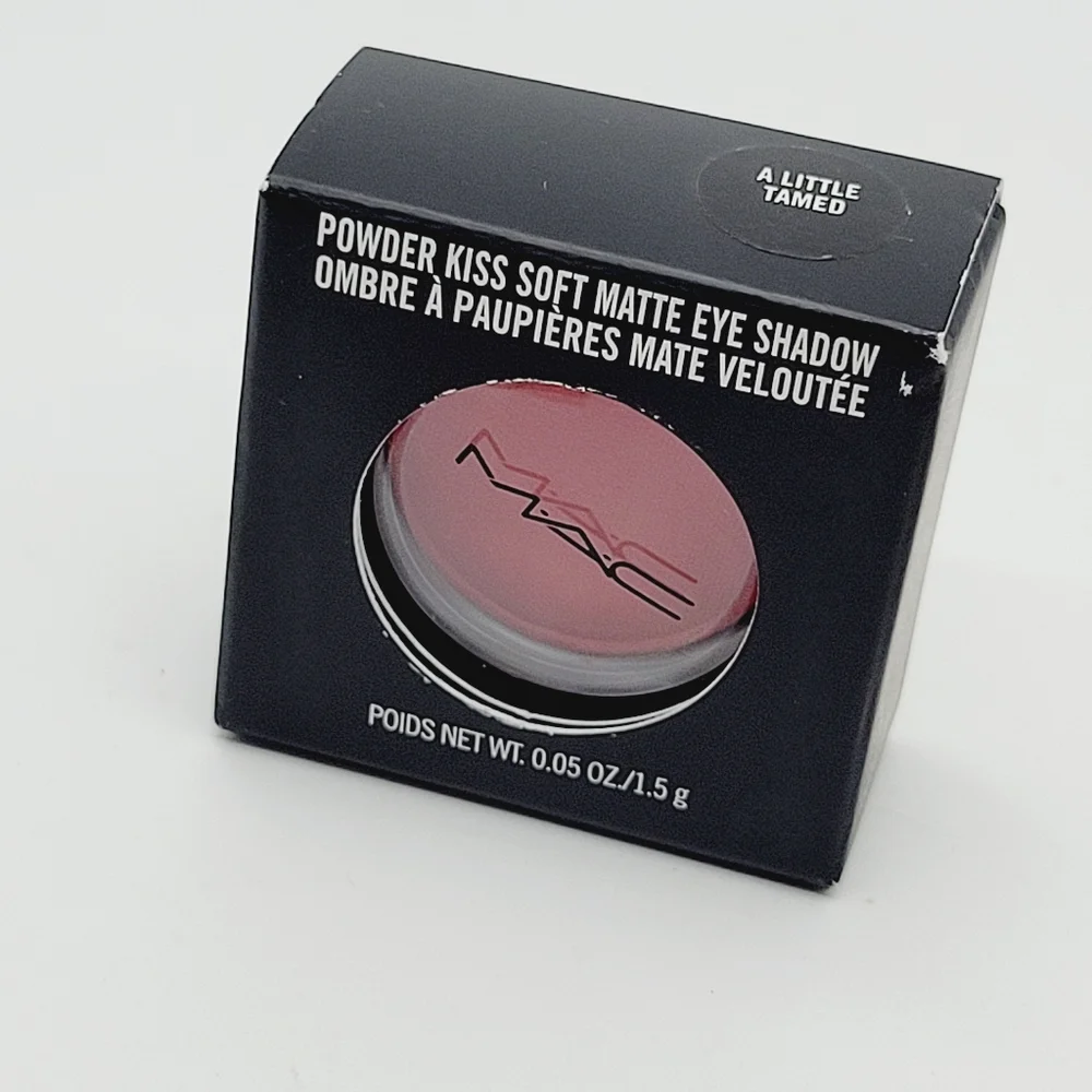 Mac Powder Kiss Eyeshadow A Little Tamed Midtone Blue Pink Brand New In Box